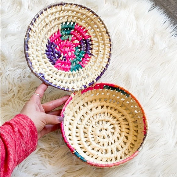 SOLD Handmade Boho Lid Basket - Picture 3 of 3